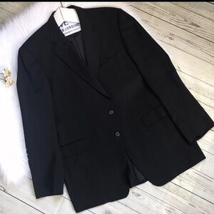 Burberry Kensignton Blazer Black Mens 42 Black GUC